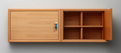 The Mantara L-0015 is a modern crystal handle in blue, ideal for kitchen drawers and dressers.