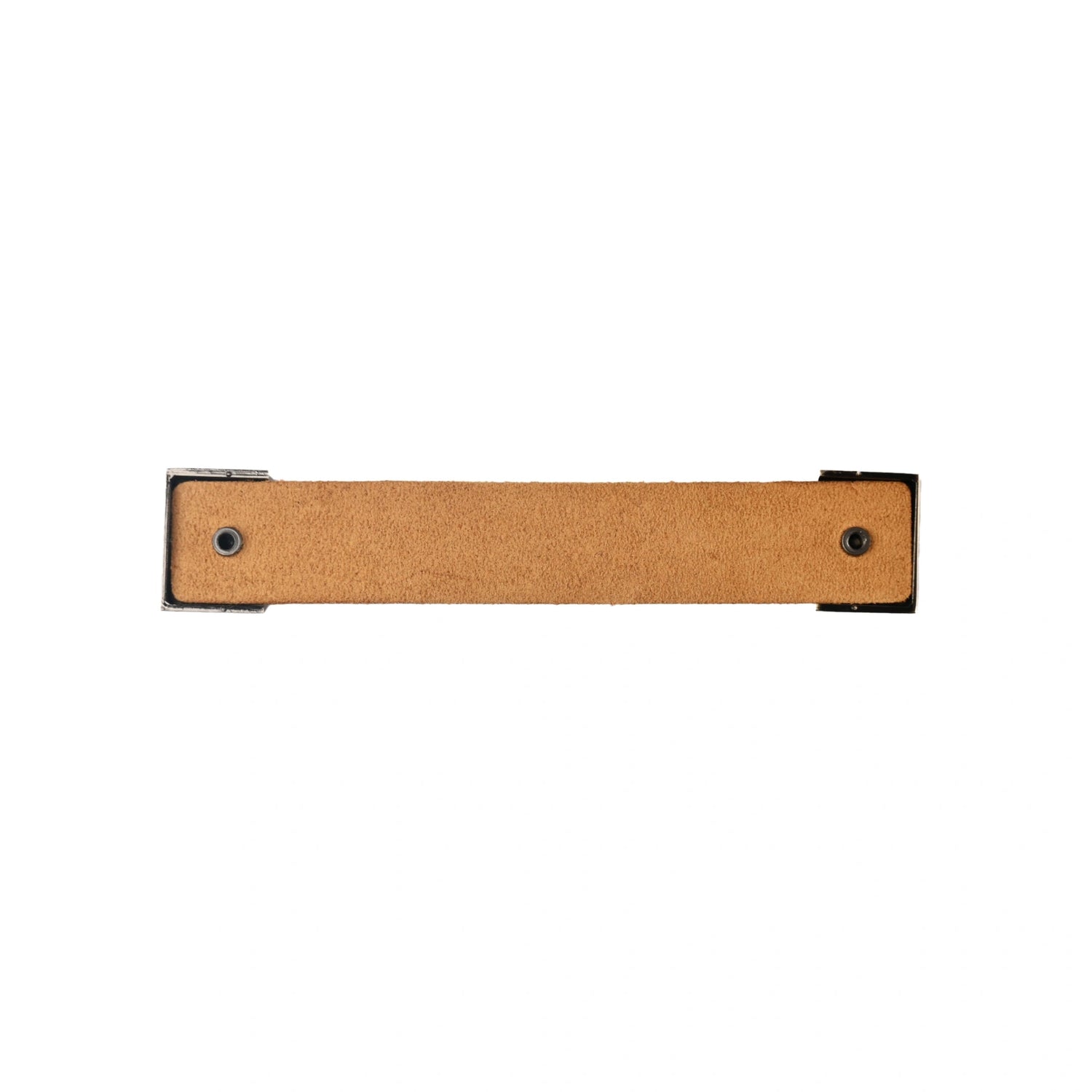 The Mantara L-0015 is a modern crystal handle in beige, ideal for kitchen drawers and dressers.