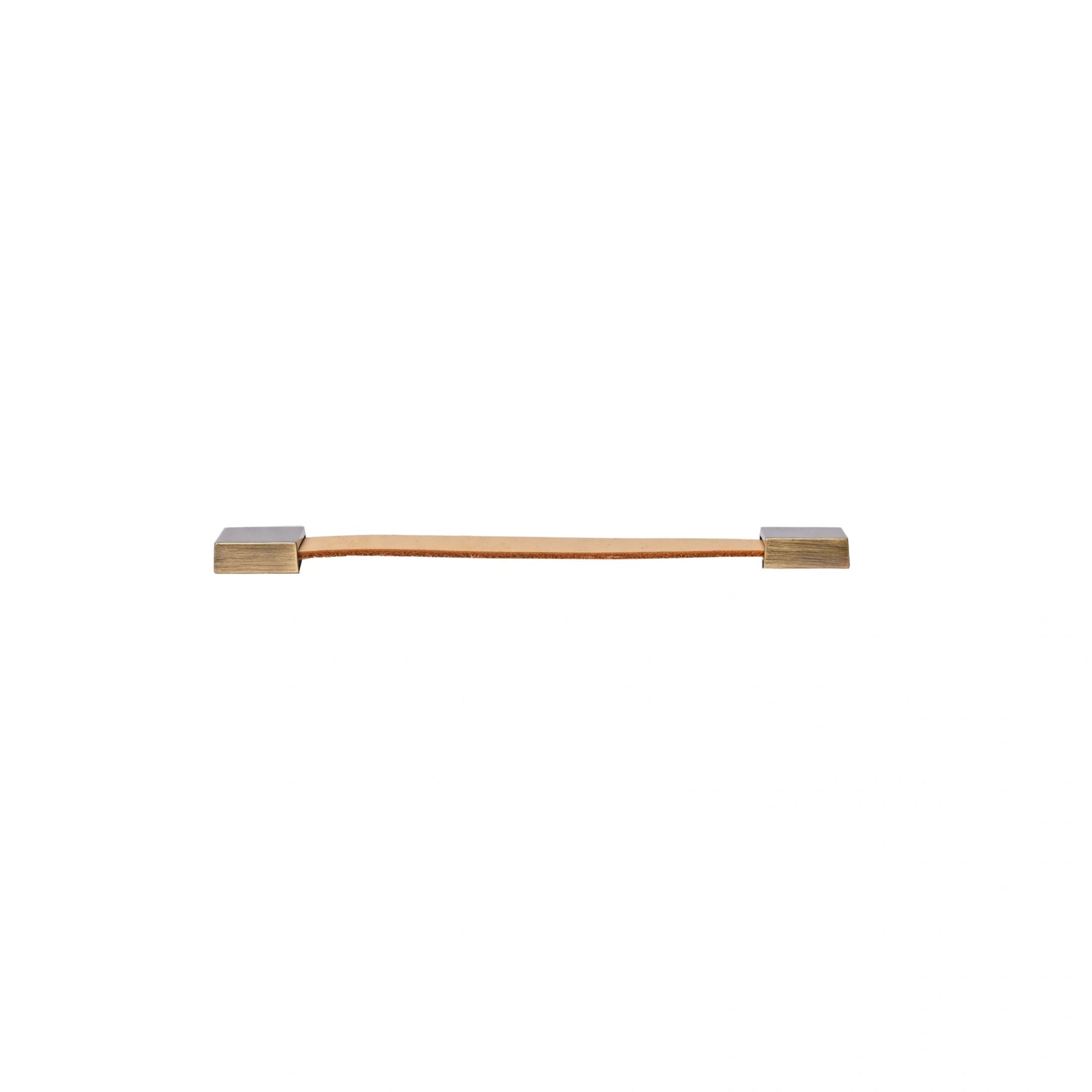 The Mantara L-0015 is a modern crystal handle in beige, ideal for kitchen drawers and dressers.