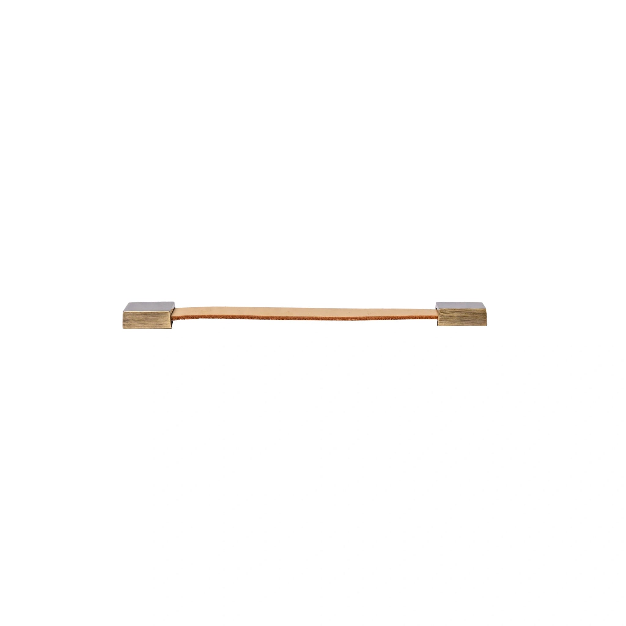The Mantara L-0015 is a modern crystal handle in beige, ideal for kitchen drawers and dressers.