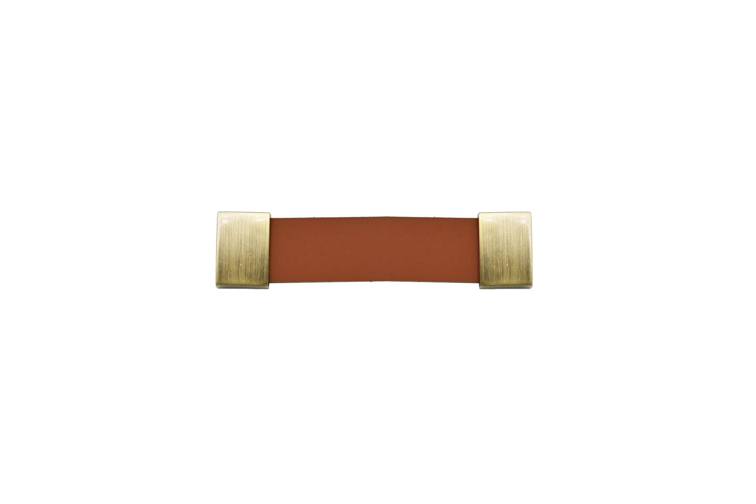 The Mantara L-0015 is a modern crystal handle in brown, ideal for kitchen drawers and dressers.