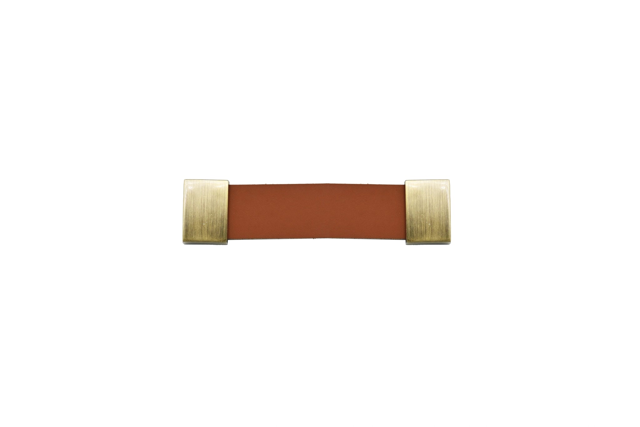 The Mantara L-0015 is a modern crystal handle in brown, ideal for kitchen drawers and dressers.