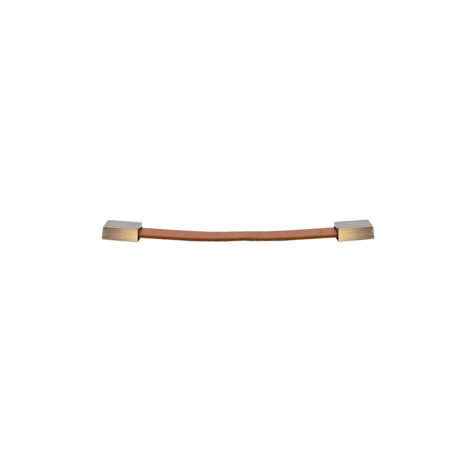 The Mantara L-0015 is a modern crystal handle in brown, ideal for kitchen drawers and dressers.