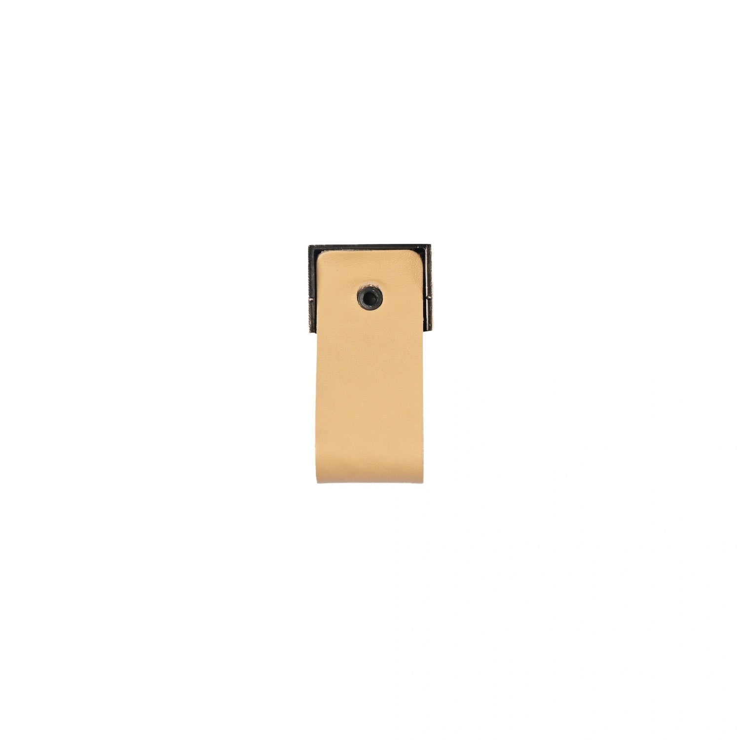 The Mantara L-0015 is a modern crystal handle in beige, ideal for kitchen drawers and dressers.