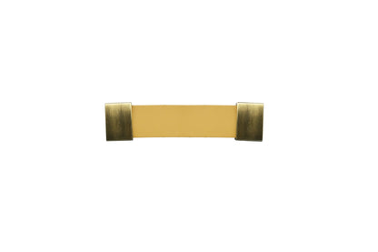 The Mantara L-0015 is a modern crystal handle in beige, ideal for kitchen drawers and dressers.