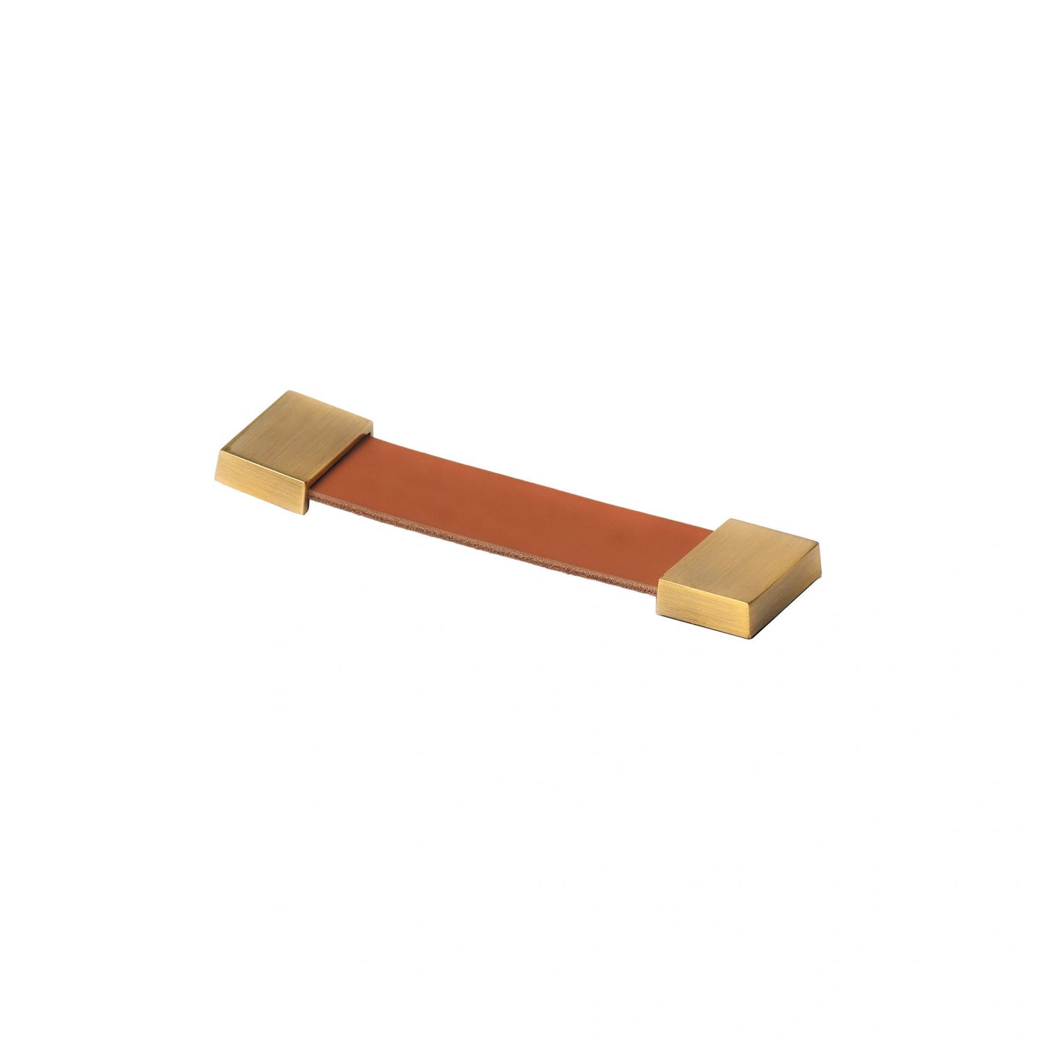 The Mantara L-0015 is a modern crystal handle in brown, ideal for kitchen drawers and dressers.