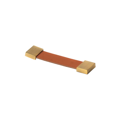 The Mantara L-0015 is a modern crystal handle in brown, ideal for kitchen drawers and dressers.