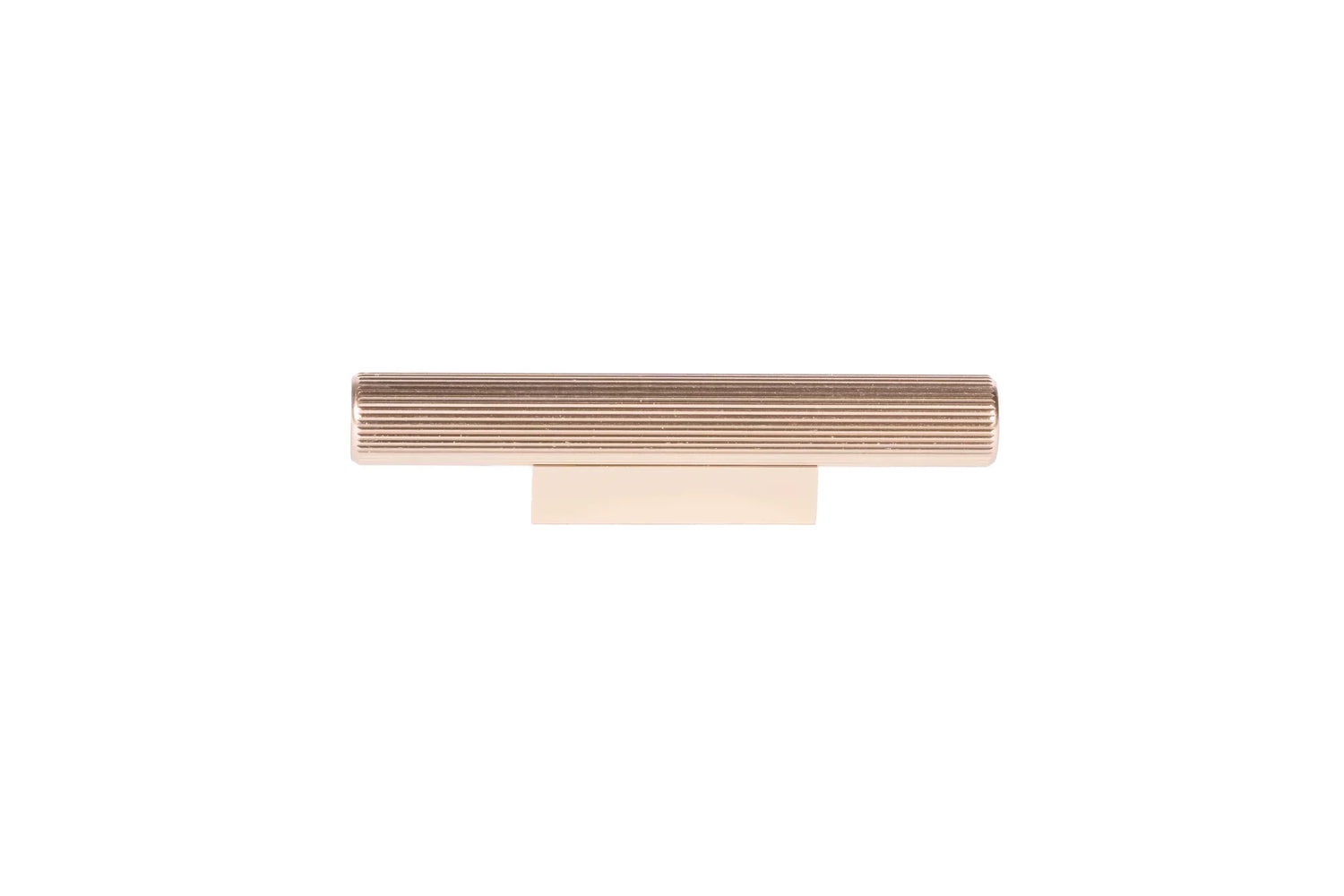 The Mantara AL-0012 Mara Handle is a modern aluminum handle in gold with a brushed finish, ideal for kitchens and drawers.