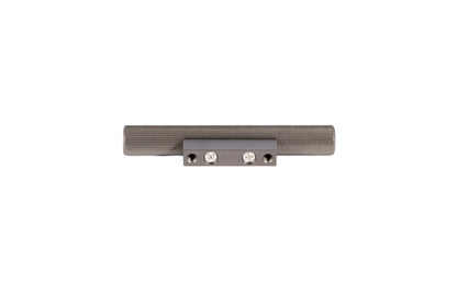 The Mantara AL-0012 Mara Handle is a modern aluminum handle in grey with a brushed finish, ideal for kitchens and drawers.