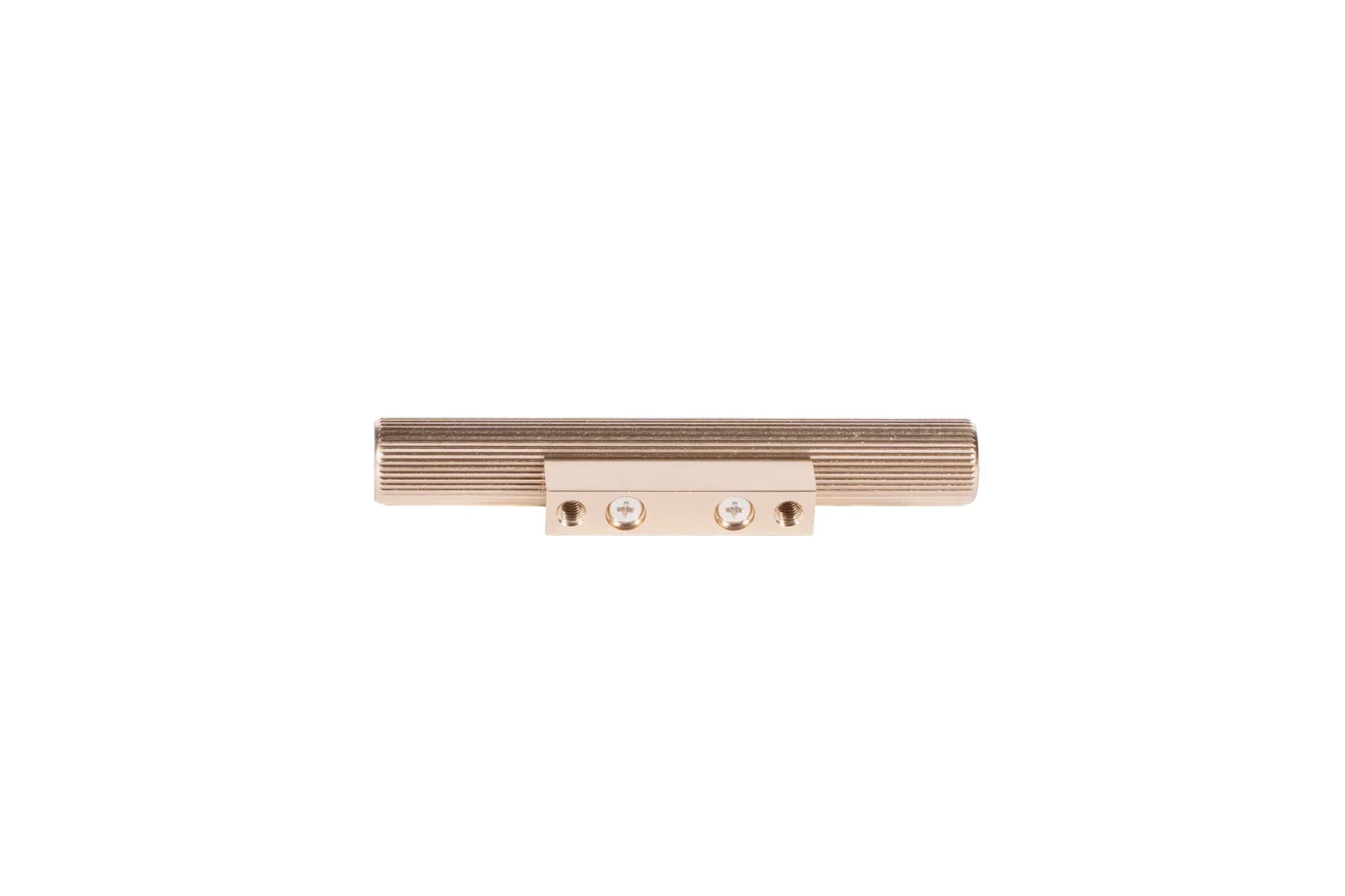 The Mantara AL-0012 Mara Handle is a modern aluminum handle in gold with a brushed finish, ideal for kitchens and drawers.