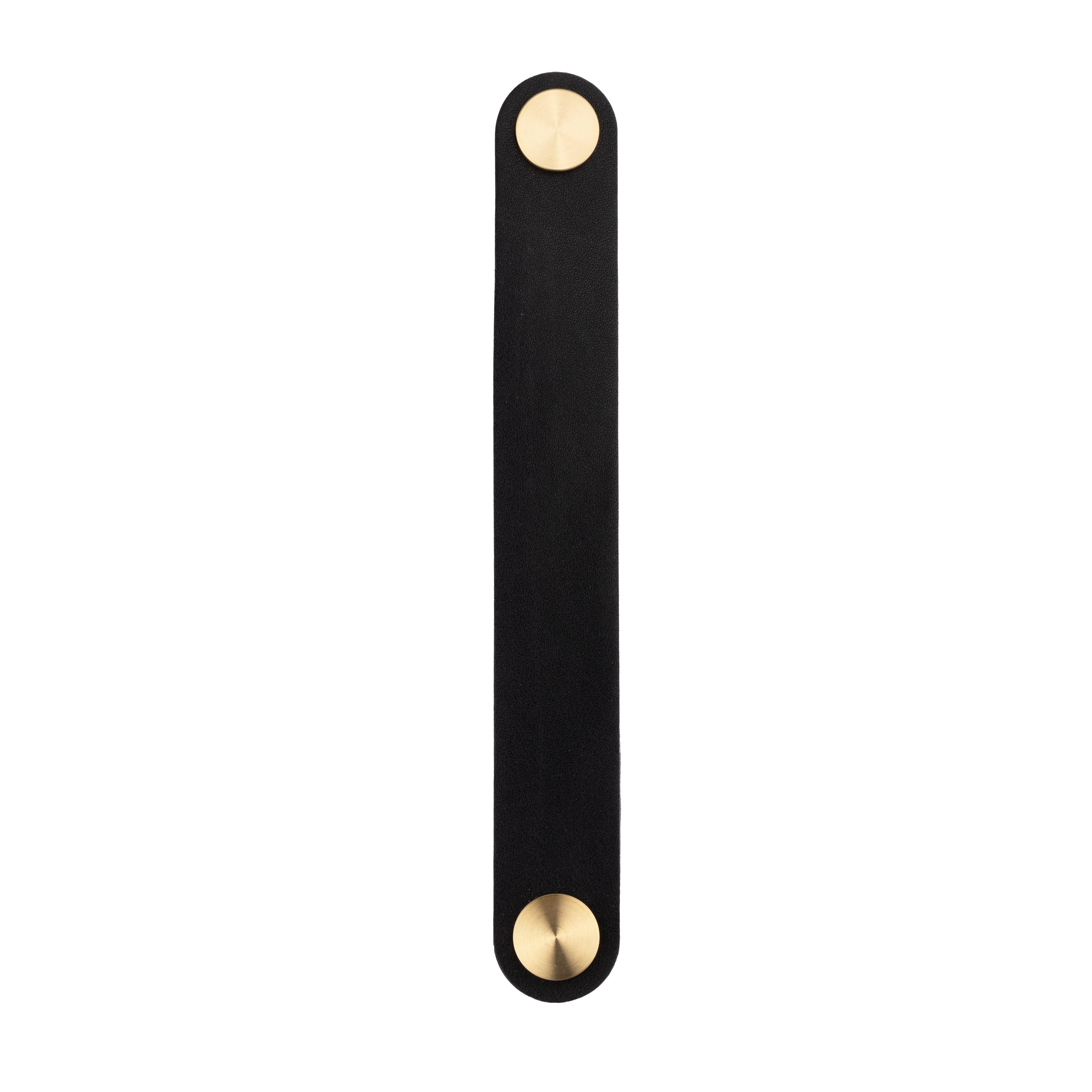 Maverick Handle Handles 200mm / Black / Leather - M A N T A R A