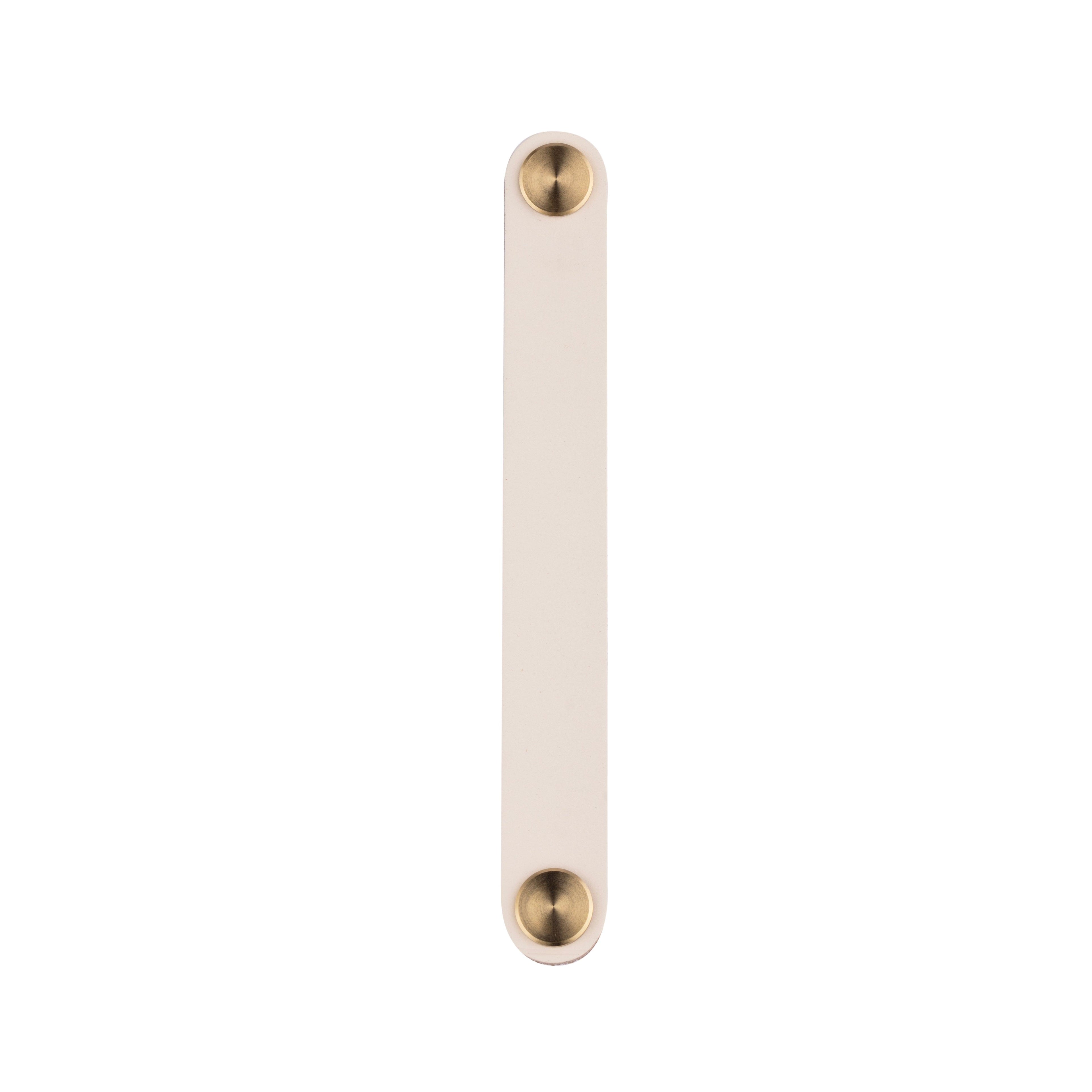 Maverick Handle Handles 200mm / White / Leather - M A N T A R A