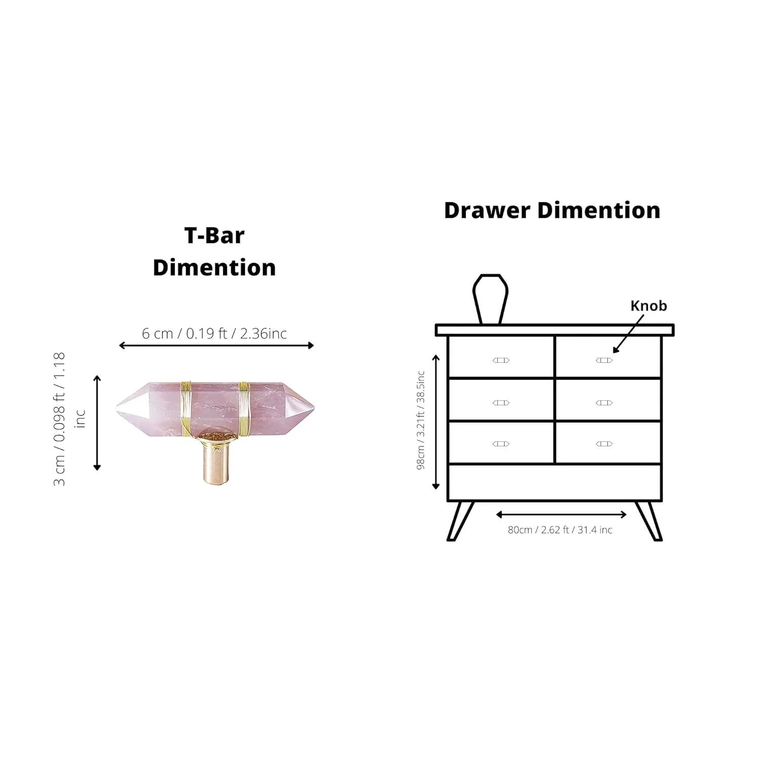 The Mantara C-0013 Mystic Handle is a modern crystal and brass knob in white, ideal for drawers and cabinets.