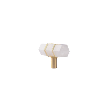 Mystic Handle Knob 60mm / White (Long Stem) / Crystal - M A N T A R A
