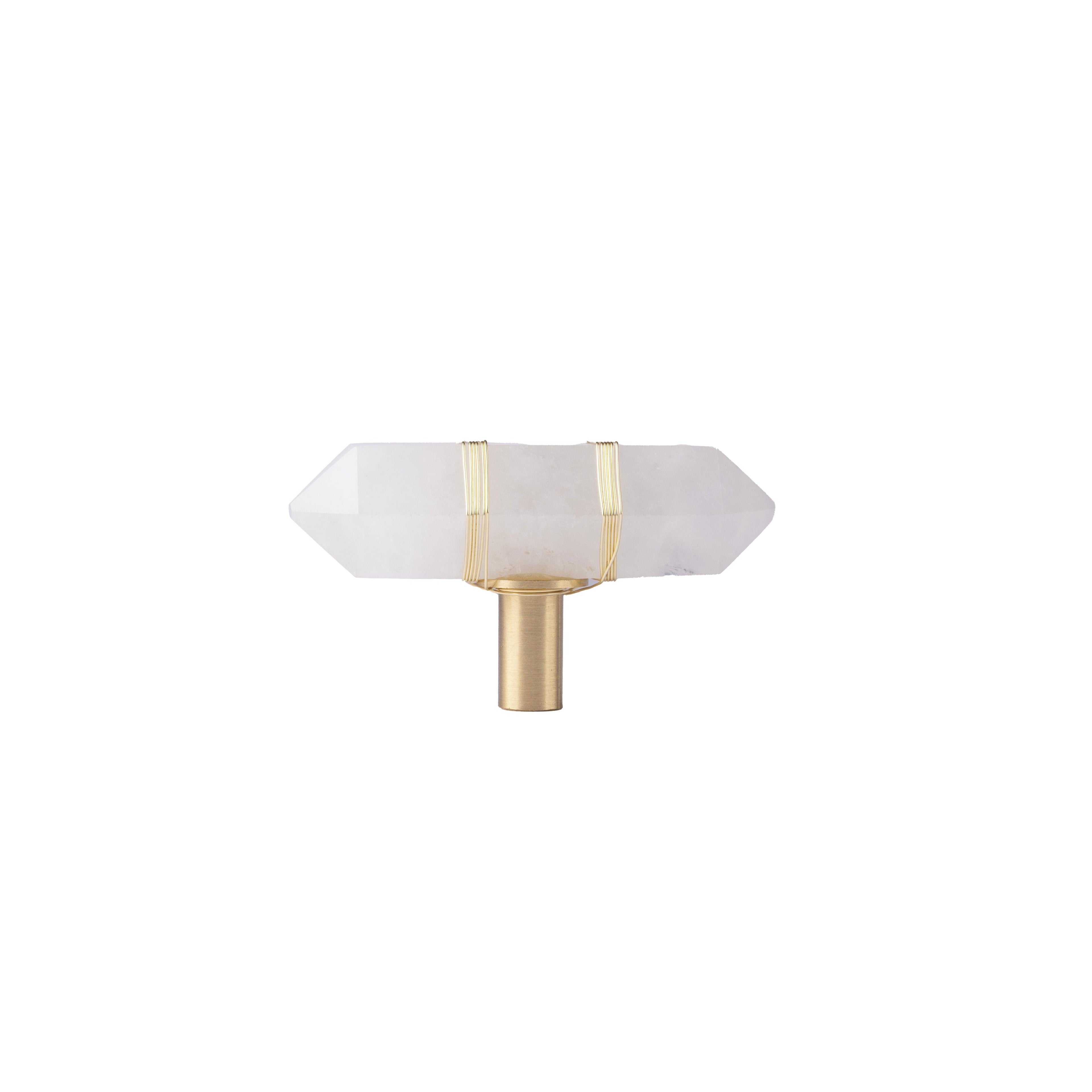 Mystic Handle Knob 60mm / White (Small Stem) / Crystal - M A N T A R A