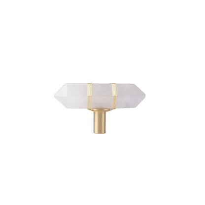 Mystic Handle Knob 60mm / White (Small Stem) / Crystal - M A N T A R A