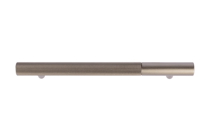 Neera handle AL-0011, grey aluminum, L168mm CC128mm, brushed finish, for wardrobes &amp; dressers by Mantara