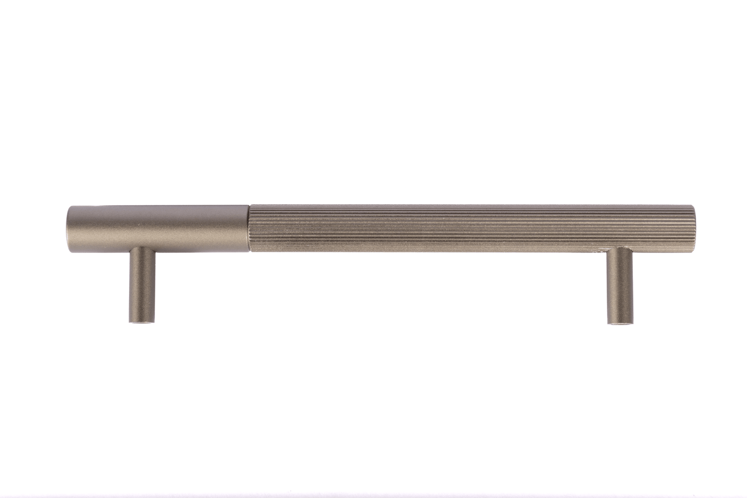 Neera handle AL-0011, grey aluminum, L168mm CC128mm, brushed finish, for wardrobes &amp; dressers by Mantara