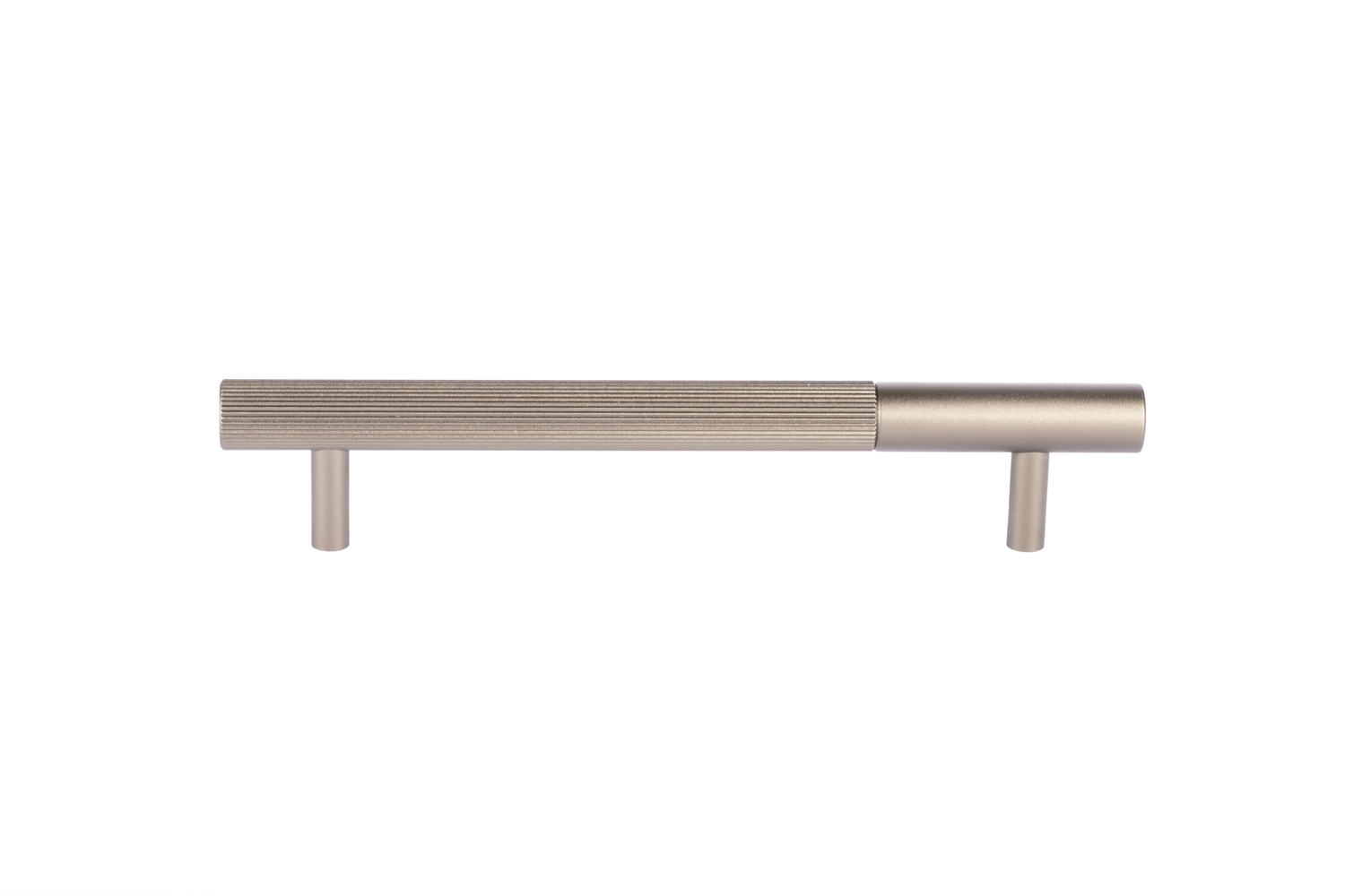 Neera handle AL-0011, grey aluminum, L168mm CC128mm, brushed finish, for wardrobes &amp; dressers by Mantara