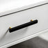 Mantara Noir Handle M-0012 is a modern marble & brass handle in black, ideal for kitchen, drawers & cabinets.