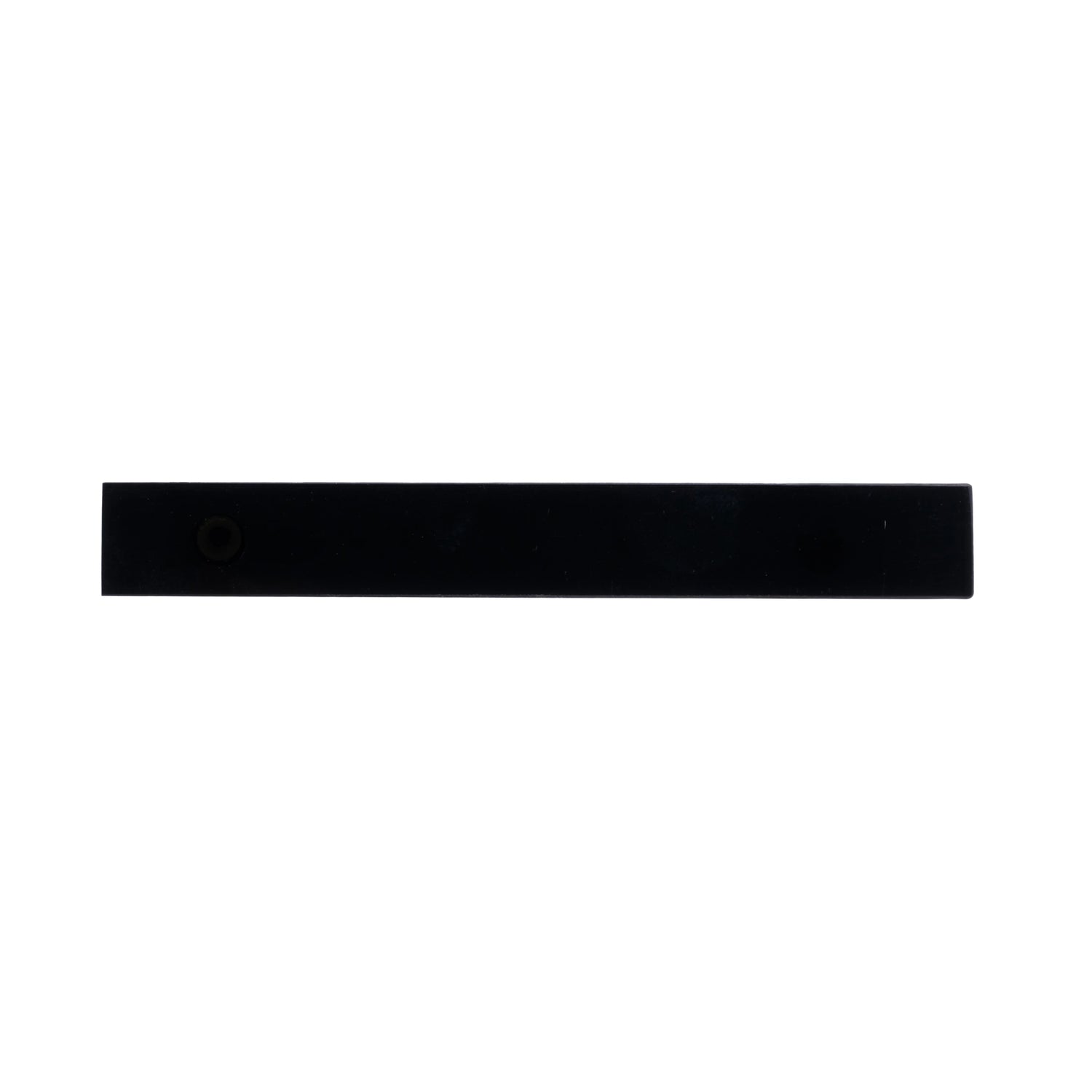 Noir Handle M-0012 in black marble &amp; brass, 130mm, polished handle with brushed stem, for drawers by Mantara