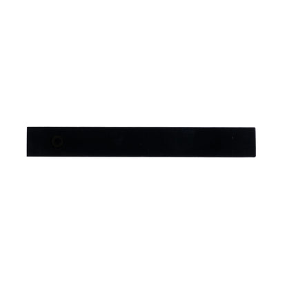 Noir Handle M-0012 in black marble &amp; brass, 130mm, polished handle with brushed stem, for drawers by Mantara
