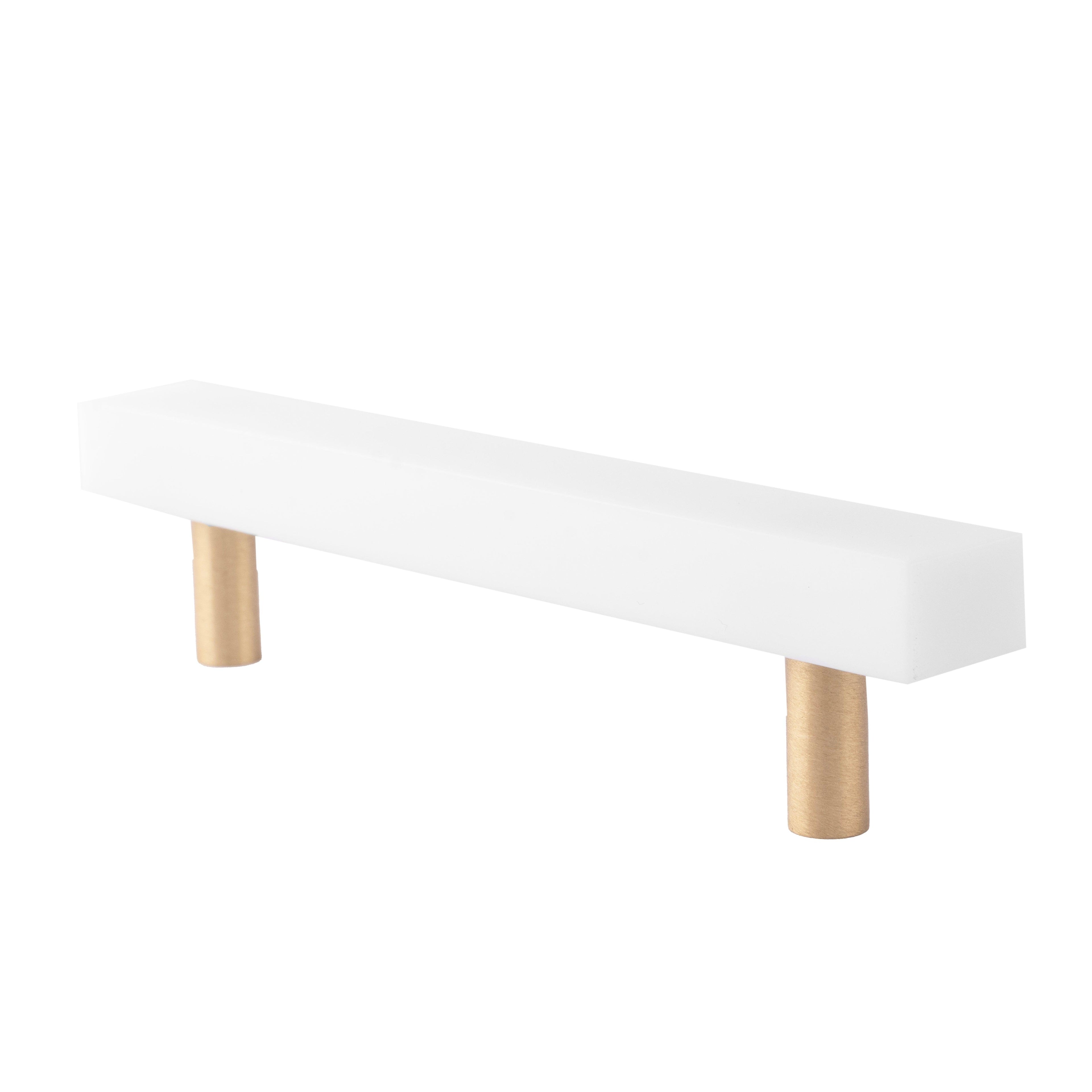 Noir Handle Handles 130mm / White / Marble - M A N T A R A