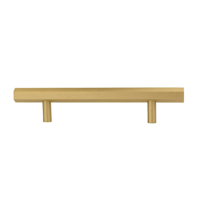 The Mantara B-0052 Oblivion T-Bar Handle is a modern solid brass handle in matte black, gold, and bronze, ideal for cabinets, kitchens, bedrooms, and drawers.