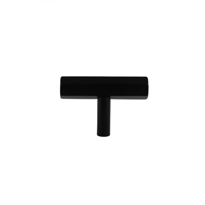 The Mantara B-0052 Oblivion T-Bar Handle is a modern solid brass handle in matte black, gold, and bronze, ideal for cabinets, kitchens, bedrooms, and drawers.