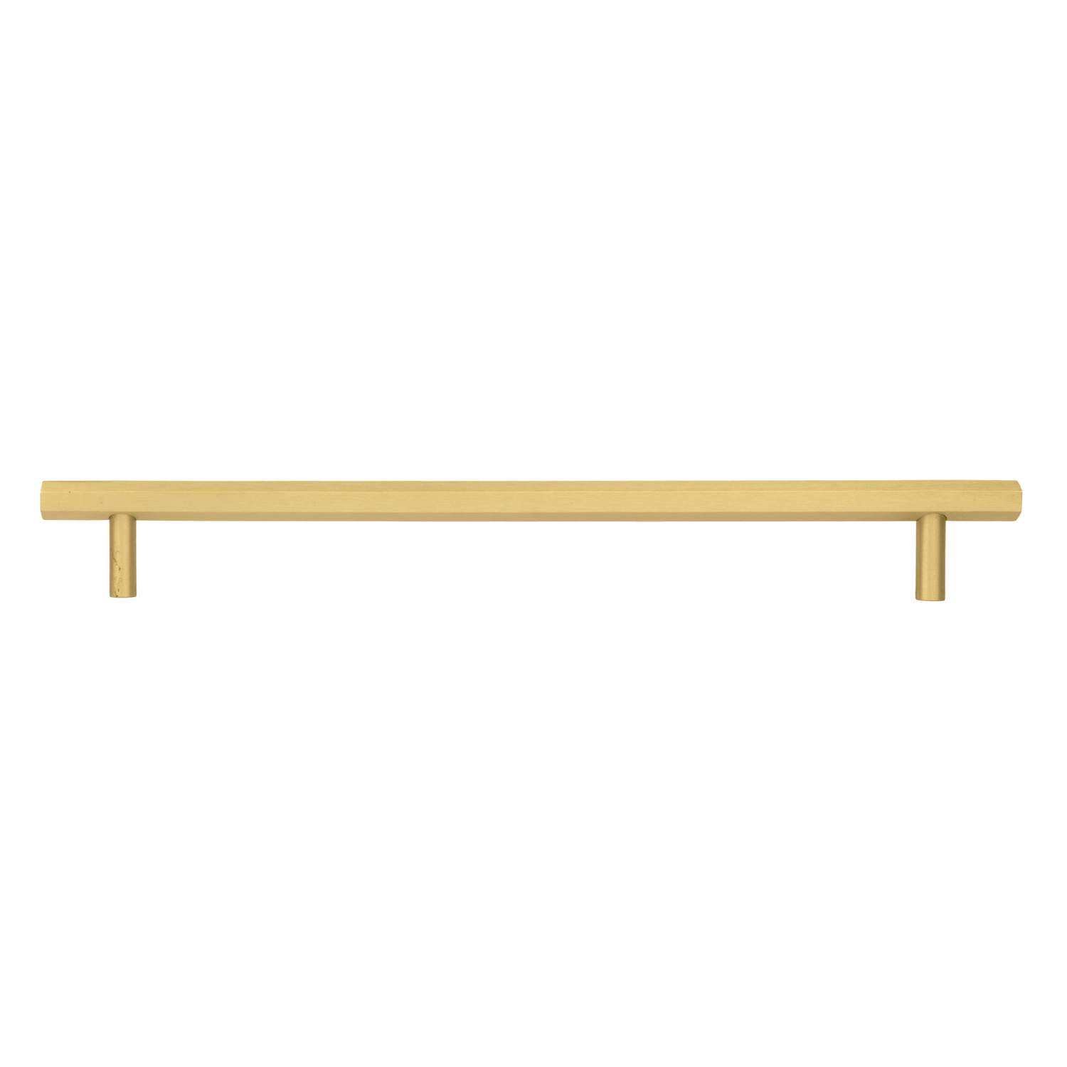 B-0052 Oblivion solid brass cabinet pull handle, polished gold, sizes 140mm &amp; 270mm (CC 96mm &amp; 224mm), for kitchen drawers &amp; wardrobes by Mantara