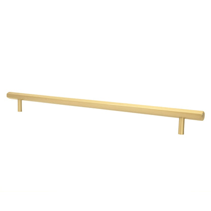 B-0052 Oblivion solid brass cabinet pull handle, polished gold, sizes 140mm &amp; 270mm (CC 96mm &amp; 224mm), for kitchen drawers &amp; wardrobes by Mantara