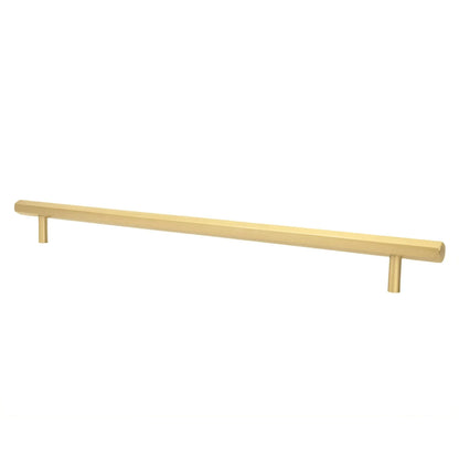 The Mantara B-0052 Oblivion T-Bar Handle is a modern solid brass handle in matte black, gold, and bronze, ideal for cabinets, kitchens, bedrooms, and drawers.