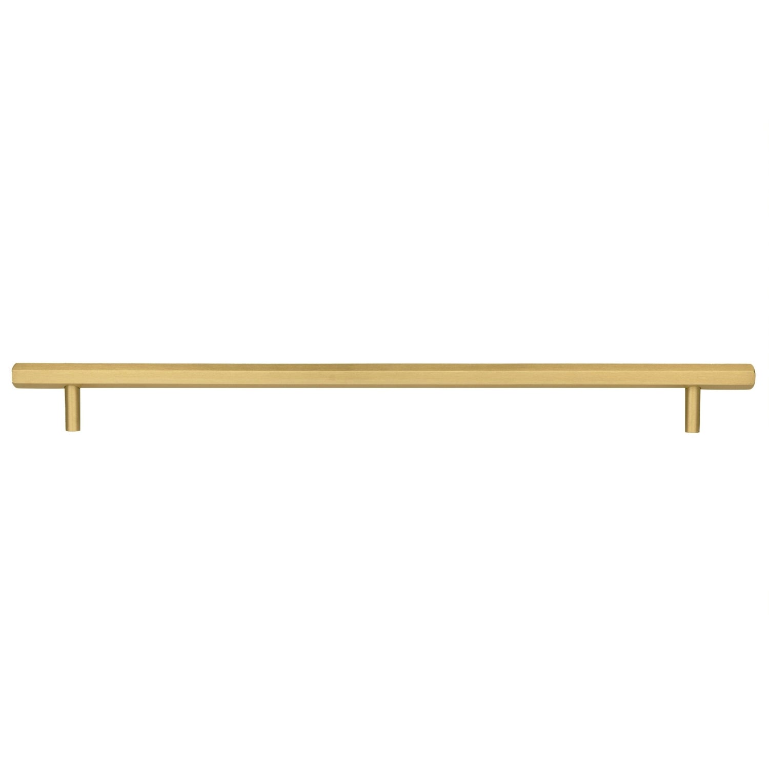 B-0052 Oblivion solid brass cabinet pull handle, polished gold, sizes 140mm &amp; 270mm (CC 96mm &amp; 224mm), for kitchen drawers &amp; wardrobes by Mantara