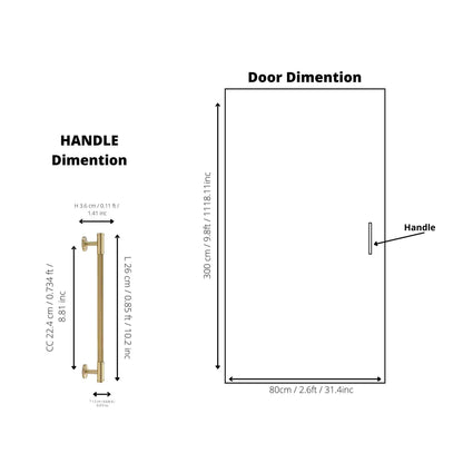 Olympus Handle Handles 132mm / Gold / Brass - M A N T A R A