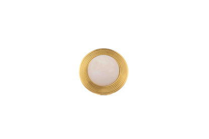 The Mantara C-0017 Opalia Knob is a modern crystal and brass knob white, ideal for drawers and cabinets.