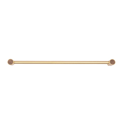 Mantara Oriana Handle W-0015 is a modern brass &amp; wood handle in brown+gold with brushed finish, ideal for doors &amp; cabinets.
