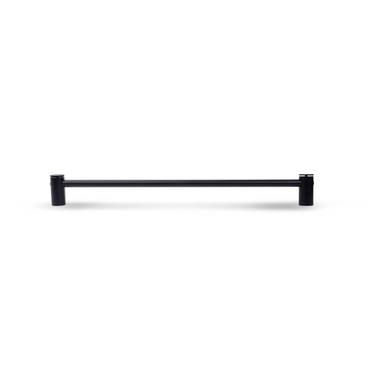 Mantara Marula Handle SKU B-0081 is a modern solid brass handle in polished black for wardrobes and cabinets.