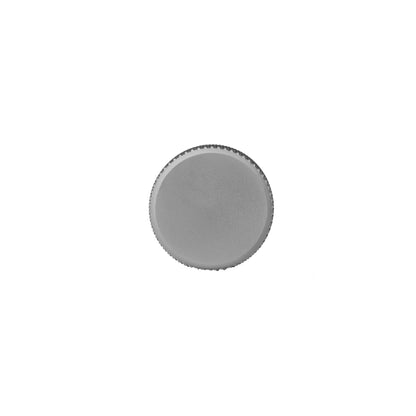 A knurled aluminum alloy knob/handle in matte grey and rose gold finish, Mantara AL-0001 furniture hardware, MANTARA.