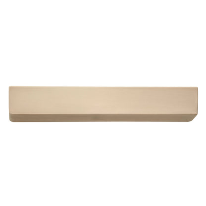B-0050 solid brass cabinet pull handle, polished gold, sizes 217mm &amp; 116mm, for kitchen drawers &amp; wardrobes by Mantara
