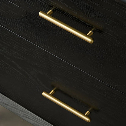 Mantara Pantheon Handle B-0053 is a modern matte brass handle in gold, ideal for kitchens, wardrobes, and cabinets.