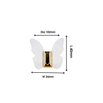 Mantara Papillon Hook Z-0031 is a modern white hook made of zinc alloy and acrylic with a matte finish, ideal for kitchen and dresser drawers.