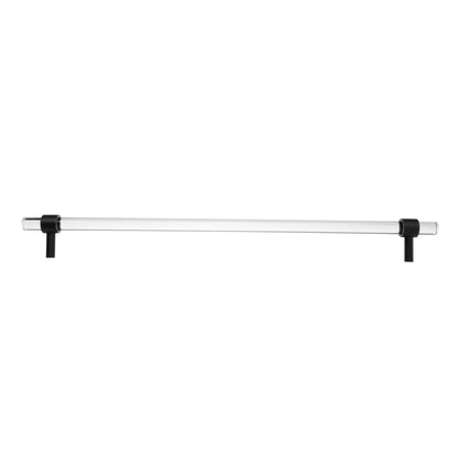 The Mantara A-0010 Petra IV Handle is a modern black acrylic handle with polished finish, ideal for kitchens, cabinets, and wardrobes.