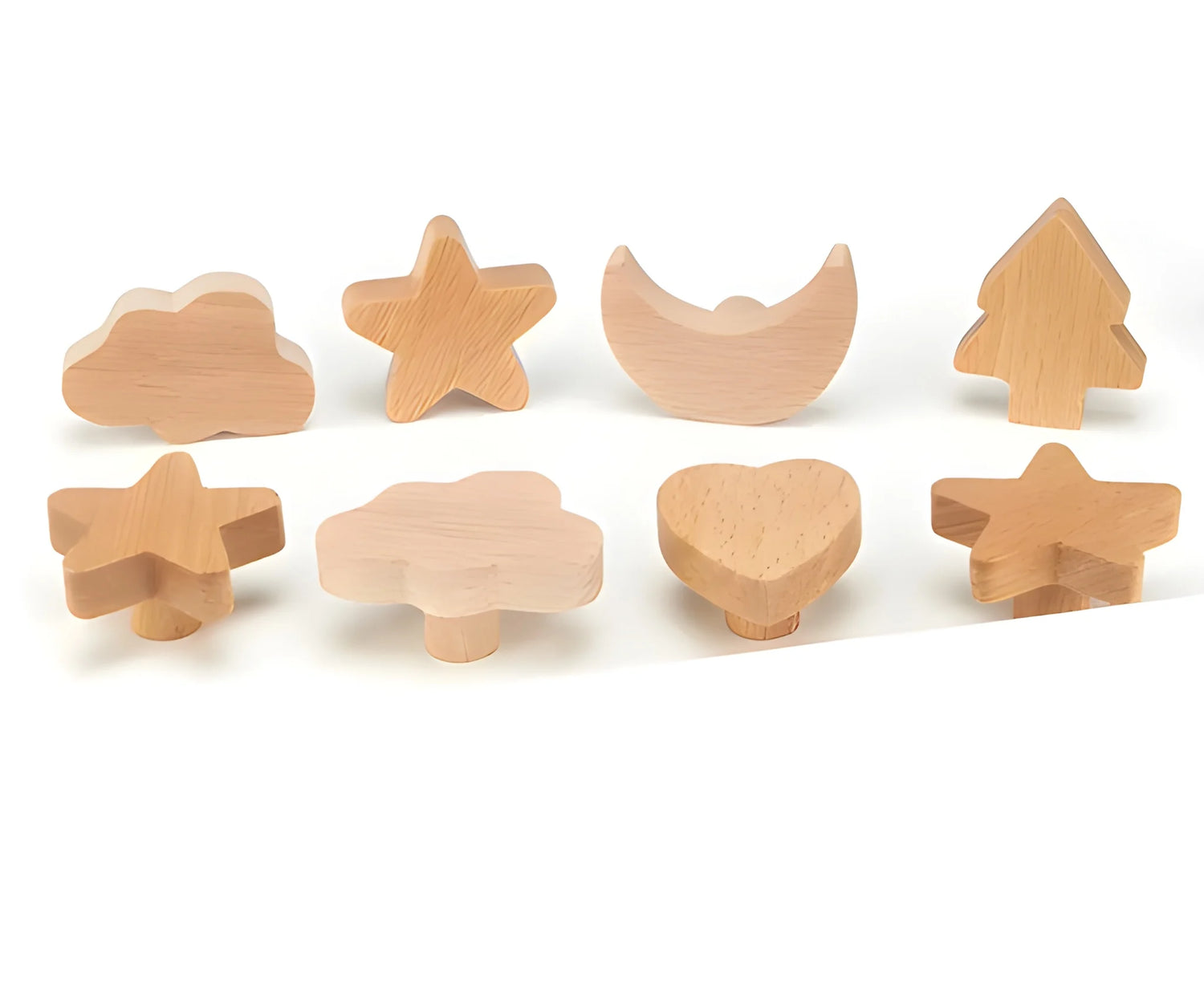 Mantara Pine Hook Knob W-0046 is a modern beech wood knob, ideal for kitchen drawers, dresser drawers.