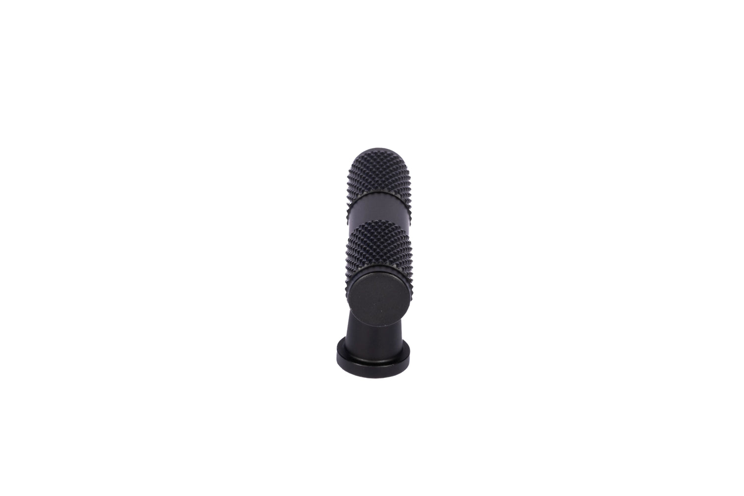 Pisa knob AL-0017, black aluminum, L50mm, brushed finish, for kitchen drawers &amp; dressers by Mantara