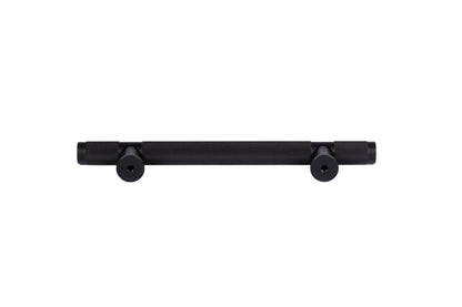 Pisa handle AL-0017, black aluminum, L133mm CC96mm, brushed finish, for wardrobes &amp; cabinets by Mantara