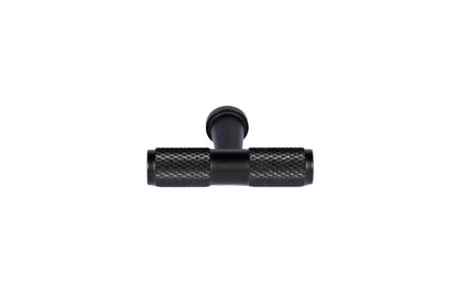 Pisa knob AL-0017, black aluminum, L50mm, brushed finish, for kitchen drawers &amp; dressers by Mantara