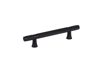 Pisa handle AL-0017, black aluminum, L133mm CC96mm, brushed finish, for wardrobes &amp; cabinets by Mantara