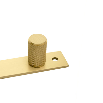 Mantara Pisa Handle B-0102 is a modern brass handle in brushed black &amp; gold, ideal for wardrobes, cabinets, and bedrooms.