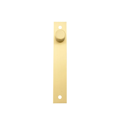 Mantara Pisa Handle B-0102 is a modern brass handle in brushed black &amp; gold, ideal for wardrobes, cabinets, and bedrooms.
