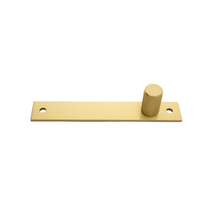 Mantara Pisa Handle B-0102 is a modern brass handle in brushed black &amp; gold, ideal for wardrobes, cabinets, and bedrooms.